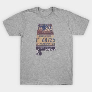 Vintage Alabama License Plates T-Shirt